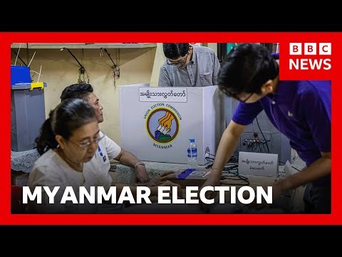 Polls close on first day of Myanmar’s widely criticised ‘sham’ election | BBC News