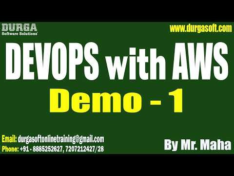 DEVOPS with AWS tutorials || Demo - 1 || by Mr. Maha On 27-05-2026 @8AM (IST)