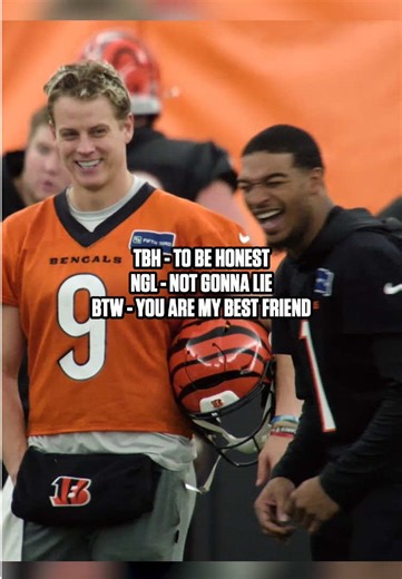 bffs always 🫶 #joeburrow #jamarrchase #cincinnatibengals #nfl | joe burrow