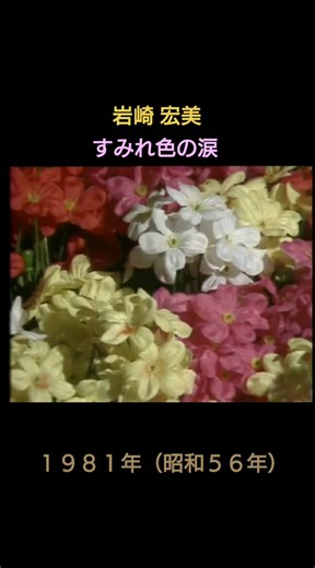1981年発売。オリジナルはジャッキー吉川とブルー・コメッツ。オリコン最高６位。#岩崎宏美#すみれ色の涙#70年代アイドル#昭和歌謡