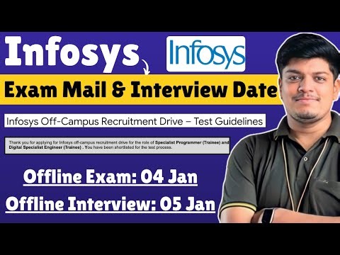 🔥Infosys Test Mail & Interview Date Out! | Infosys SP DSE Hiring 2025 | Infosys Hiring Freshers