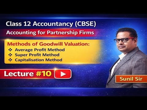 Goodwill: Nature & Valuation | Average, Super Profit & Capitalisation Method | Class 12 Accounts