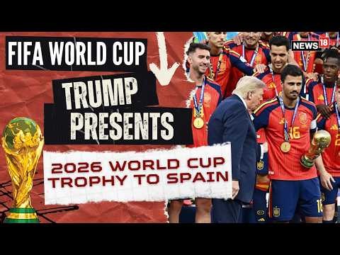 Spain Beat Argentina | 1-0 | Donald Trump Hands FIFA World Cup Trophy | Lionel Messi | N18G | 4K