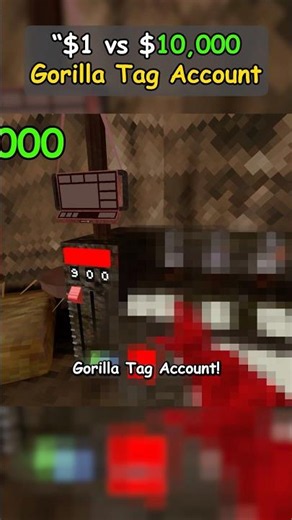 $1 vs $10,000 Gorilla Tag Account!