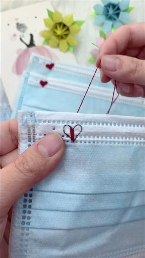 How to Turn a Simple Face Mask into a Romantic Gift in Seconds #artandcraft #crafting #creative