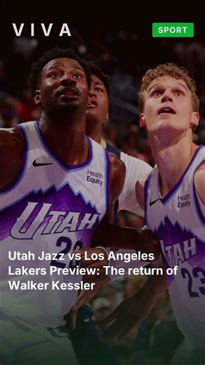 Utah Jazz vs Los Angeles Lakers Preview: The return of Walker Kessler #shorts