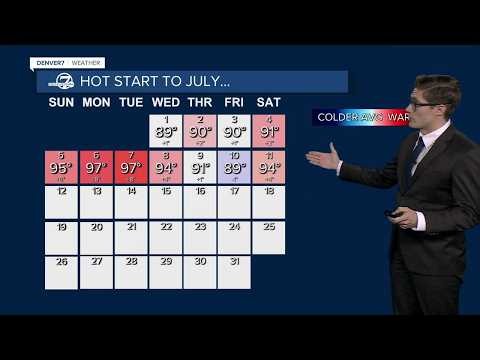 Near record heat Sunday in Colorado, lingering through next week