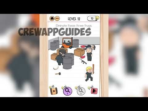 "Eliminate these three thugs" - Brain Test 2 - Agent Bubba Level 12 (No Commentary)
