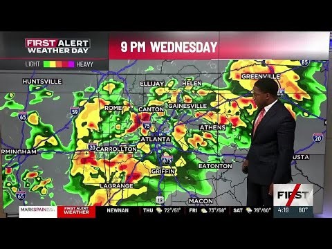 First Alert Forecast: Severe storms, flooding possible tonight