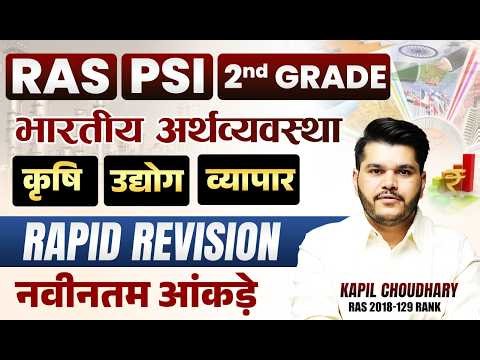 भारतीय अर्थव्यवस्था | RAS | PSI | 2nd Grade | Indian Economics Theory + MCQs | Economics One shot