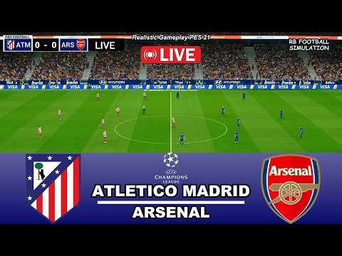 Atletico Madrid vs Arsenal | UEFA Champions League 2026 | Gameplay eFootball PES 21