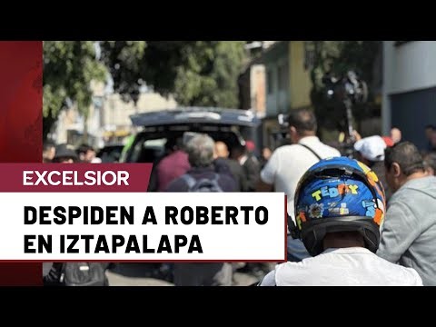 Exigen justicia al despedir a Roberto tras el arrollamiento en Iztapalapa