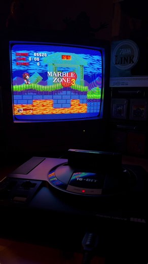 Shadow The Hedgehog in Sonic 1 Marble Zone 3 on the Sega Megadrive #shadowthehedgehog #sonic1 #sega #segamegadrive #crttv