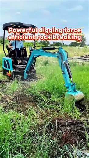 Mini Excavator with Powerful Digging Force & Sturdy Chassis Efficient Rock Breaking on Rough Terrain