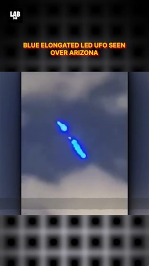 Blue Elongated LED UFO Caught On Camera over Arizona! #trending #lab360 #alien
