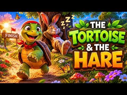 The Tortoise & The Hare | Animated Fable for Kids | Moral Story