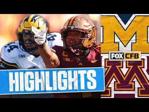 Michigan Wolverines vs Minnesota Golden Gophers Highlights 🏈 FOX College Football