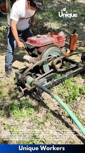 Reviving the Land: Diesel Engine Water Pump in Action