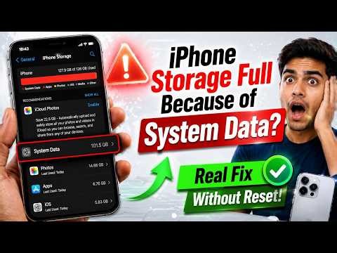 How to Fix iPhone System Data Taking Huge Storage Space | Free-up Space