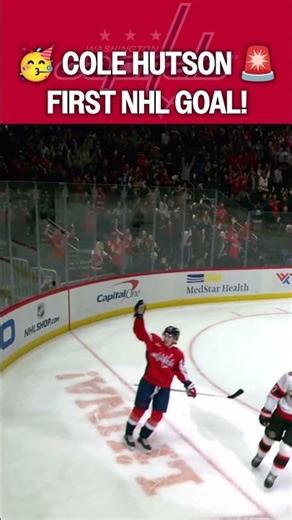 FIRST NHL GOAL for COLE HUTSON! 🥳