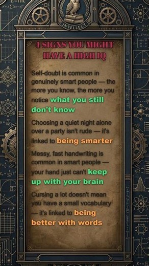 4 Signs You Might Have A High IQ