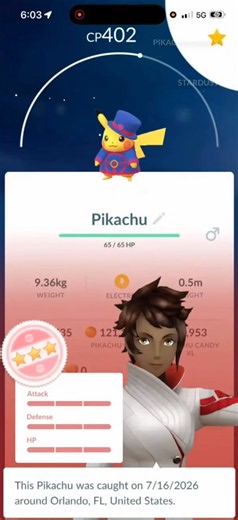 💯RARE! I Caught THIS RARE 100 IV COSTUME PIKACHU in Pokemon Go!💯 #shorts #pokemon