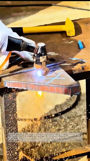 Cutting Steel with Plasma Torch – Industrial Metalworking Technique!