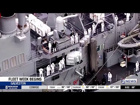 Fleet week begins in Galveston