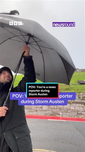 Weather warnings are still in place across the UK today - here's our very own Ricky during Storm Austen.