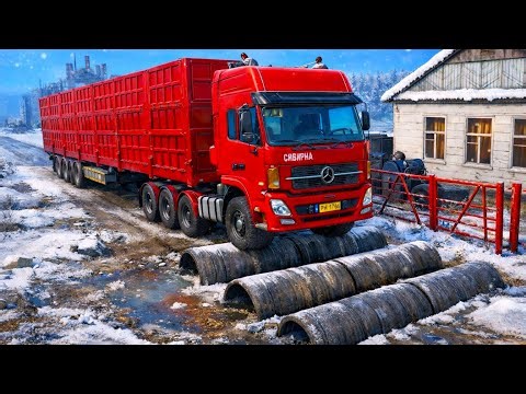 SnowRunner - Mod Truck Vs Extreme Broken Road With Gaint Speed Bumps | Driver Skills Gameplay #68
