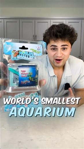 I Bought WORLDS Smallest Aquarium!! 😱 #shorts #smallestaquarium #aquarium #worldssmallest