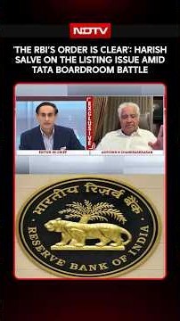 'The RBI’s Order Is Clear': Harish Salve On The Listing Issue Amid Tata Boardroom Battle