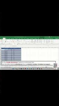 Excel Multi-Level Sort Made Easy | (Smallest to Largest) | MOS Expert Tutorial #excel #exceltips