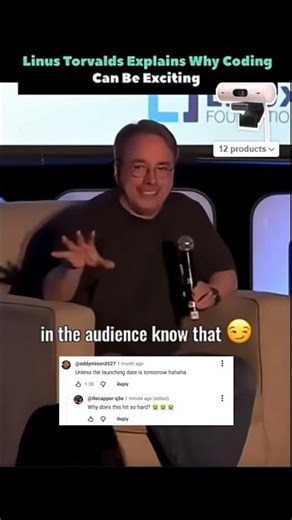 Linus Torvalds Explains The Joy Of Coding #shorts #linux #knowledge #programmer #bug