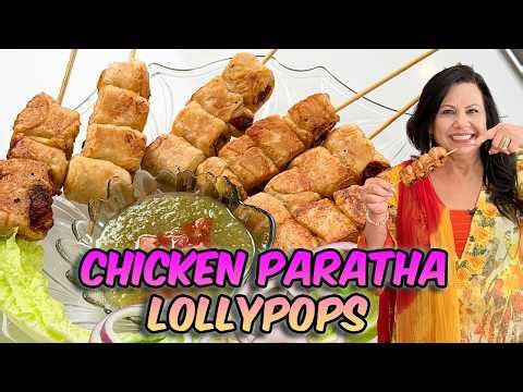 Chicken Tikka Paratha Lollypops Recipe in Urdu Hindi - RKK