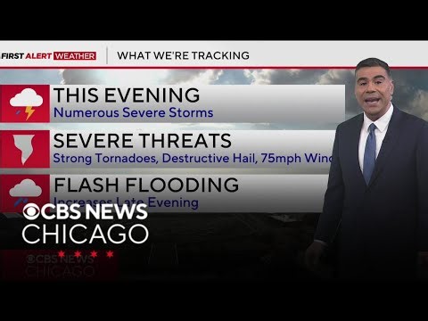 Tracking severe storms for Chicago area