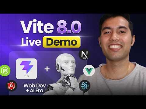 Vite 8 + AI 🚀 React + TS Live Demo | The New Era of Coding Begins
