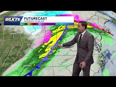 Impact weather returns with rain Sunday night