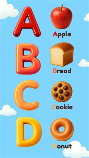 ABC Foods Song 🍎 A–H | Phonics for Kids