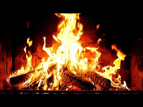 🔥 Fireplace 4K UHD! Fireplace with Crackling Fire Sounds. Fireplace Ambience