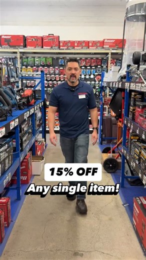 Ring in the new year with a deal on some new tools! Take 15% off ANY single item at #HarborFreight now through Sunday, 1/4. Get your coupon in the Harbor Freight mobile app or at HarborFreight.com. | Harbor Freight