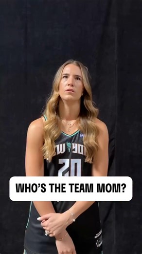 😂 Team Mom of New York Liberty | WNBA women's basketball Sabrina Ionescu Breanna Stewart #shorts