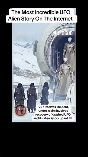 1947 Roswell incident, rumors claim involved the recovery of a crashed UFO and its alien occupants. UFO GOD UPDATE. Will Trump disclose UFOs this year 2026? #alien #ufo #area51 #aliens #ufos LEARN MORE ON THIS STORY PART 02 HERE: https://www.tiktok.com/t/ZThquTeL7/ | UFO GOD