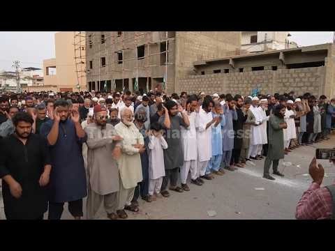 Family offers funeral prayers for Karachi man, one of the 5 crew members missing after plane crash