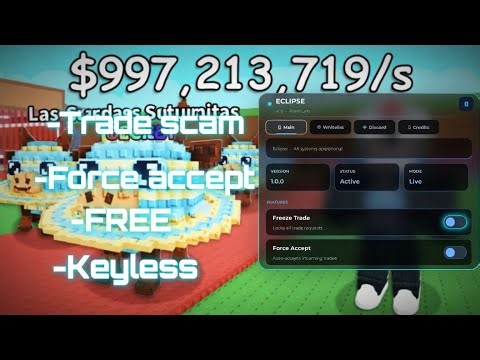 The best trade scam script FT.Eclipse keyless pastebin free force accept steal a brainrot