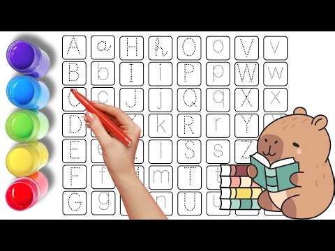 ABC Alphabet Video Chart - Learning The Letters and English Vocabulary for Preschool