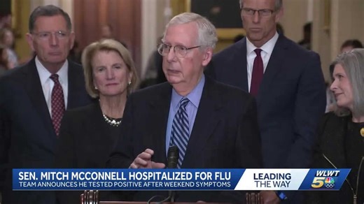 Reports: Kentucky Sen. Mitch McConnell hospitalized with flu-like symptoms