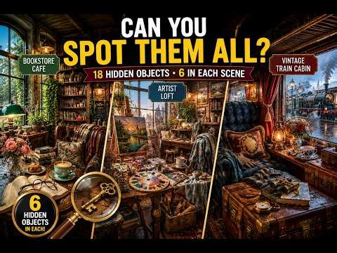 Can You Spot Them All? 🔍 18 Hidden Objects Challenge