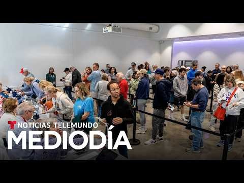 Millones de electores recurren al voto anticipado en varios estados clave | Noticias Telemundo