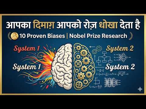 आपका दिमाग़ रोज़ आपको धोखा देता है — 10 Cognitive Biases जो Nobel Prize से Proven हैं | Hindi